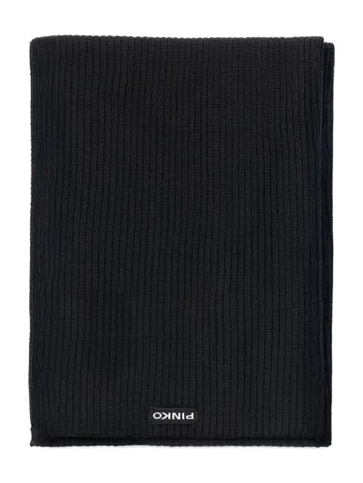 Pinko Slovenia Sciarpa Half English In Black