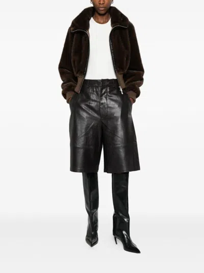 Pinko Faux-fur Jacket In Animal Print