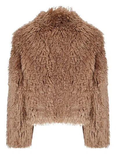 Stand Studio Zaylee Cropped Jacket In Neutral