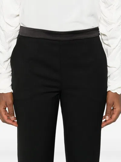 Twinset Knitted Flared Trousers In Black