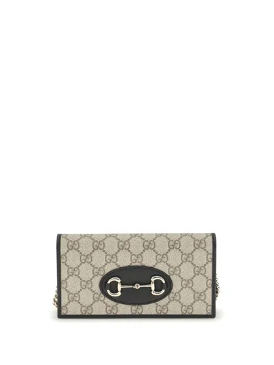 Gucci Horsebit Wallet In Gray