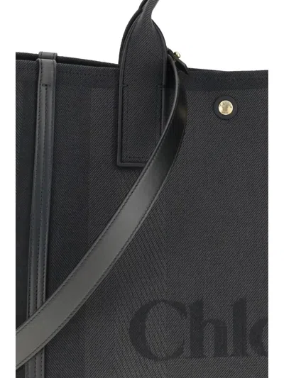 Chloé Carry Tote Bag In Black