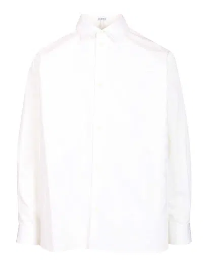 Loewe Anagram Shirt Shirts White In White