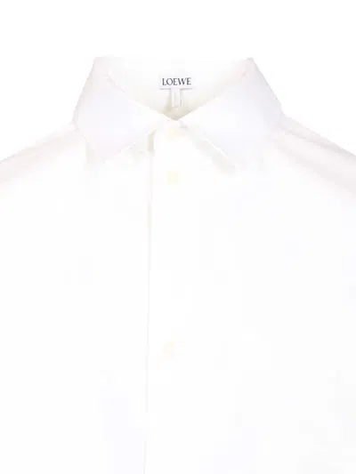 Loewe Anagram Shirt Shirts White In White
