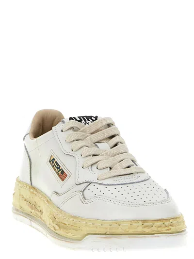 Autry X Maison Mihara Yasuhiro Sneakers White In Animal Print