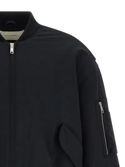 Entire Studios Broad Puffer Jackets Black In Blue