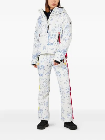 Rossignol Graphic-pattern Hooded Jacket In White