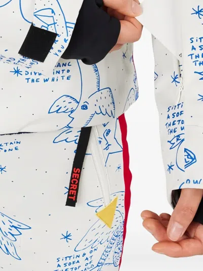 Rossignol Graphic-pattern Hooded Jacket In White