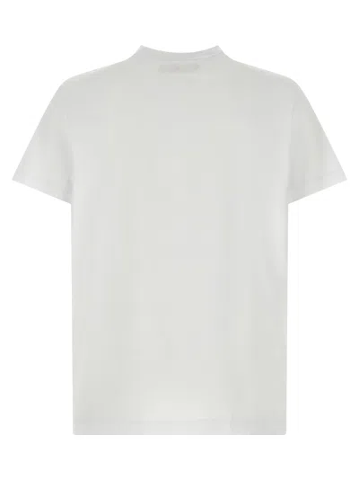 Dsquared2 Ducati X D2 White T-shirt With Logo On The Front In Cotton Man
