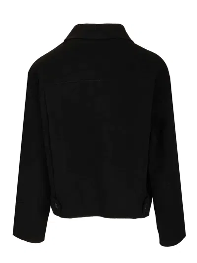 Acne Studios Cashmere Blend Jacket Jackets Black In Black