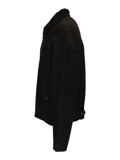 Acne Studios Cashmere Blend Jacket Jackets Black In Black
