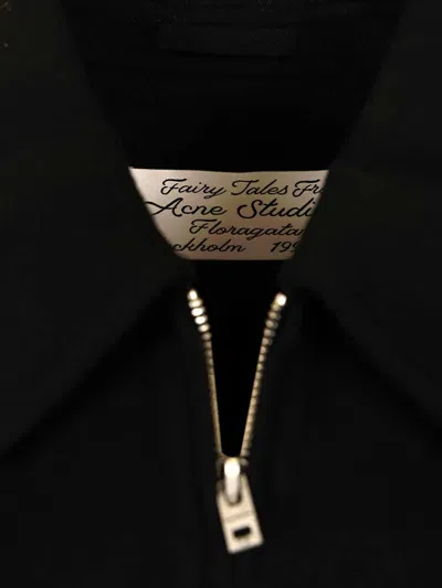 Acne Studios Cashmere Blend Jacket Jackets Black In Black