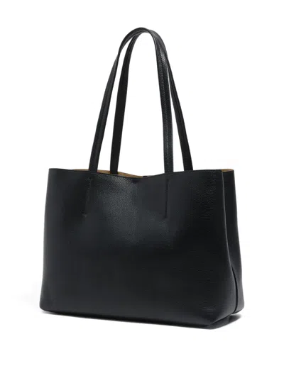 Bimba Y Lola Leather Chihuahua Shopper Bag In Black