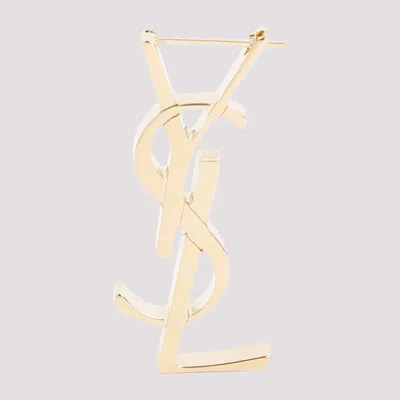 Saint Laurent Earrings Metallic In Gold