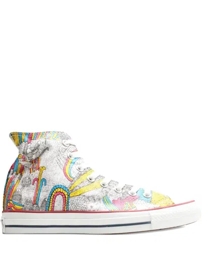 Converse Doodle-print Sneakers In Multi