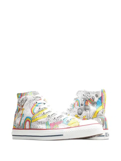 Converse Doodle-print Sneakers In Multi