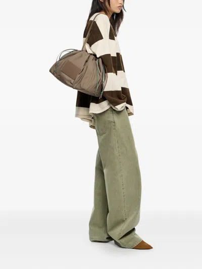 Bimba Y Lola Drawstring Top-handle Shoulder Bag In Neutral