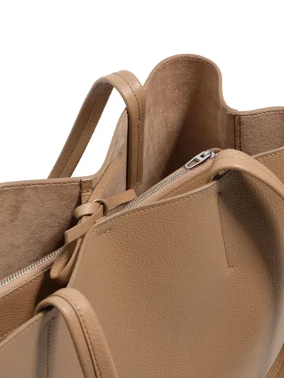 Bimba Y Lola Leather Chihuahua Shopper Bag In Brown