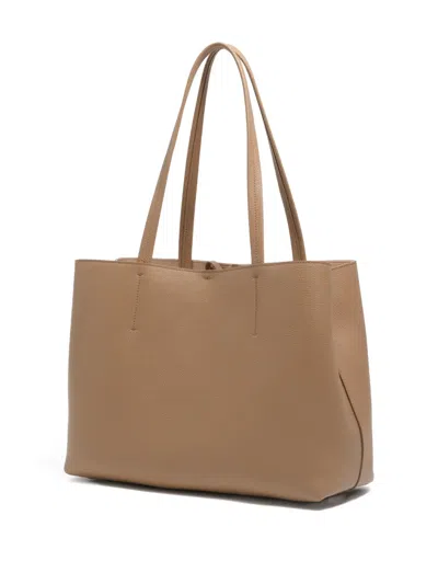 Bimba Y Lola Leather Chihuahua Shopper Bag In Brown