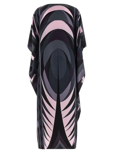 Pucci Iride Dresses Multicolor In Black