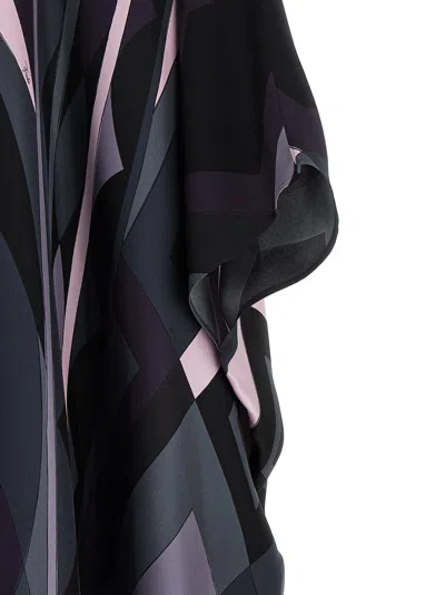 Pucci Iride Dresses Multicolor In Black