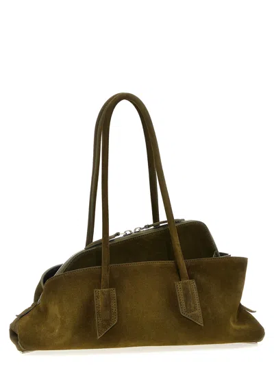 Attico La Passeggiata Small Shoulder Bags Green In Black