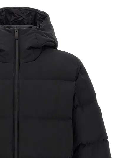 Moncler Black Nylon Fusian Down Jacket In Black