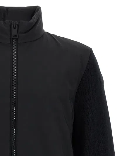 Moncler Matt Effect Cardigan Sweaters And Cardigans Black In Black