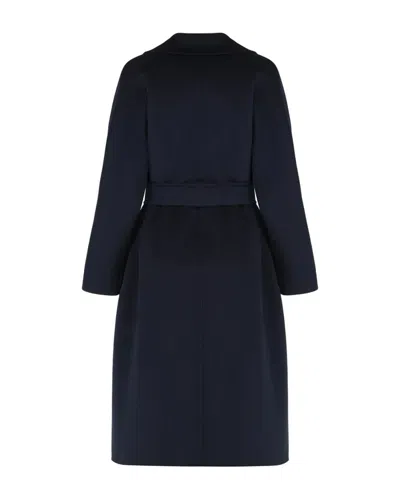 Max Mara Studio Cles Wool And Cashmere Coat In Black