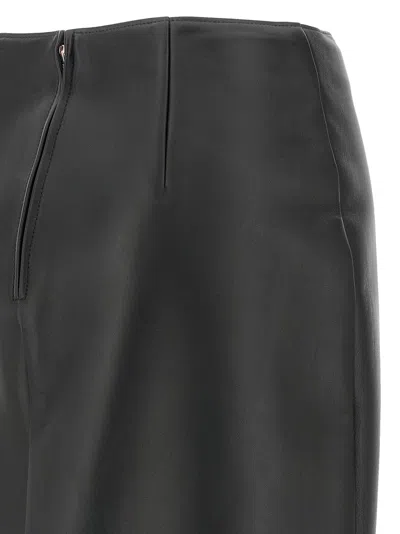 Fendi High-waisted Ruffled Hem Skirt In Black