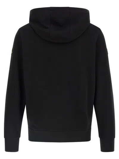 Moncler Kapuzenpullover Mit Nyloneinsatz In Black