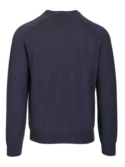Ermenegildo Zegna Oasi Cashmere Sweater Knitwear Blue In Blue