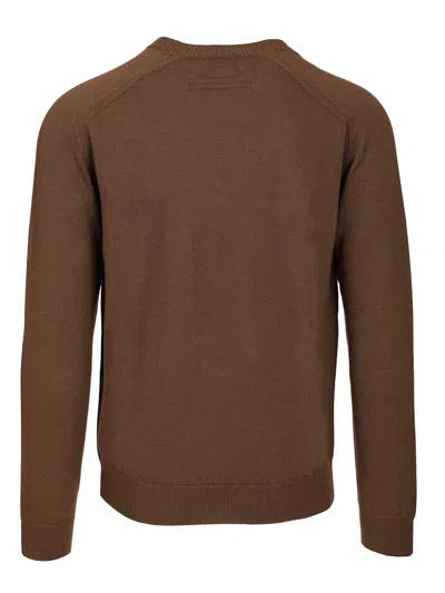 Ermenegildo Zegna Oasi Cashmere Sweater Knitwear Brown In Brown