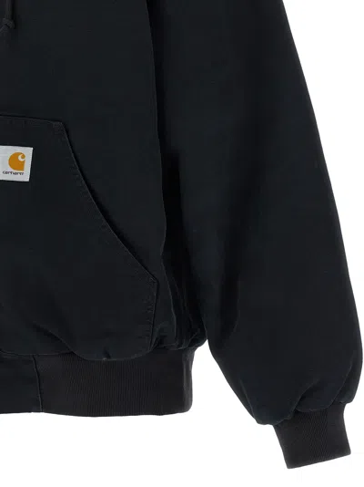 Carhartt Active Sweat Cotton Blend Jacket In Black