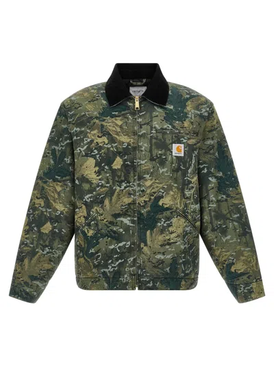 Carhartt Velvet Collar Detroit Jacket In Multi