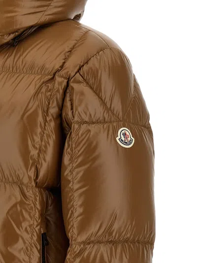 Moncler Parana Down Jacket In Brown
