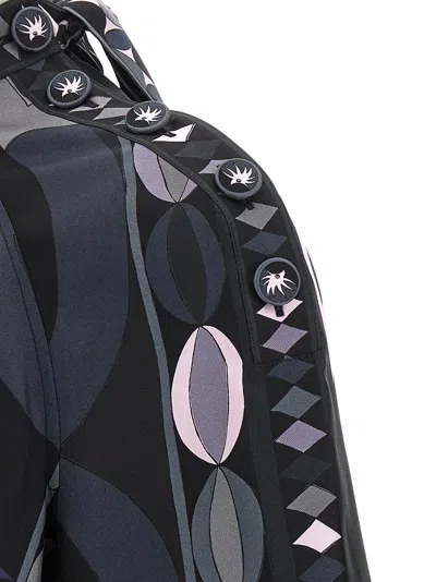 Pucci Patterned Dress Dresses Multicolor In Blue