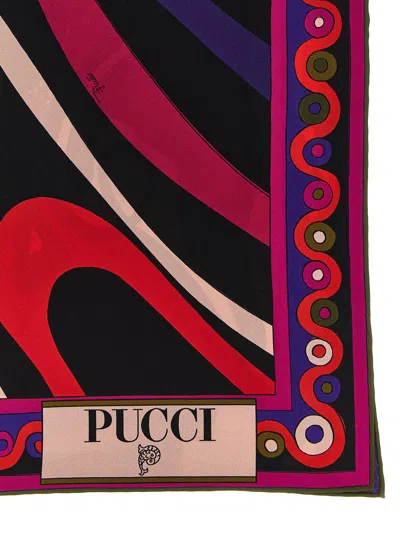 Pucci Patterned Scarf Scarves And Foulards Multicolor In Multi