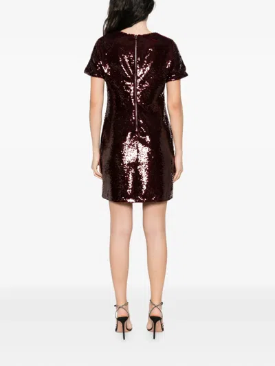 Maje Kleid Mit Pailletten In Red