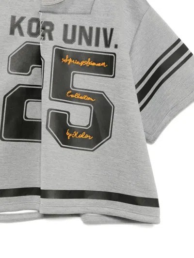 Kolor T-shirt Mit Grafischem Print In Gray