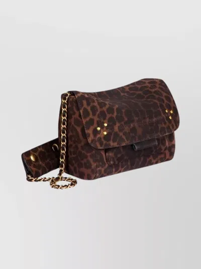 Jérôme Dreyfuss Small Lulu Leopard Print Crossbody Bag