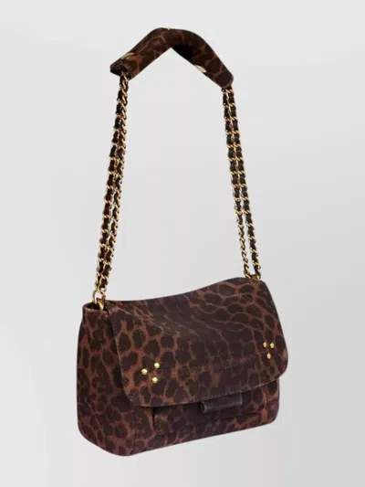 Jérôme Dreyfuss Small Lulu Leopard Print Crossbody Bag