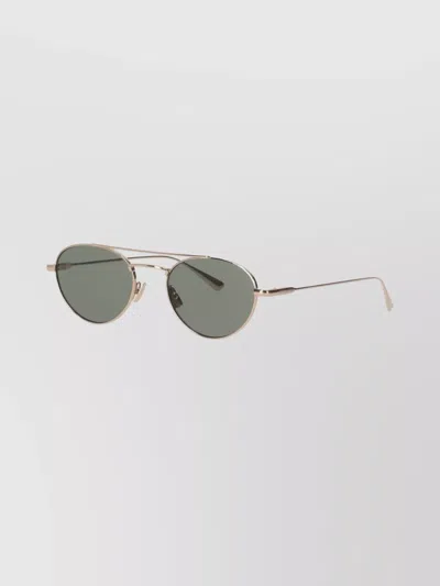Saint Laurent Silver-silver-grey Metal Sunglasses