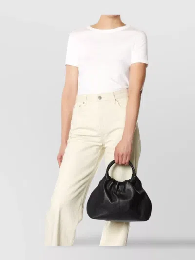 Jérôme Dreyfuss Gordi M Textured Shoulder Bag With Handle In Black