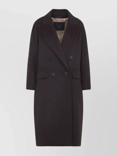 Max Mara Oversized Coat In Cashmere, Alpaca And Wool In Multi