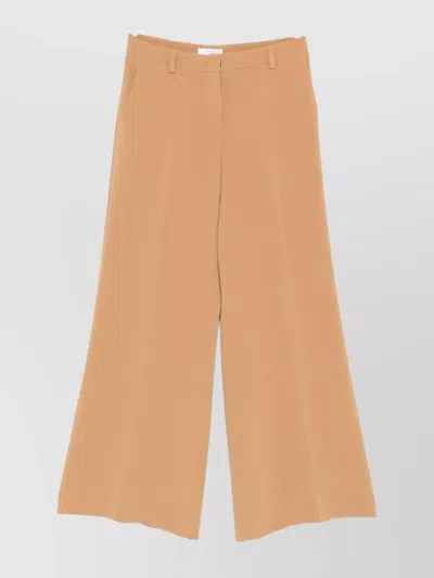 Alberto Biani Wide Leg Trousers Featuring Belt Loops In Multi