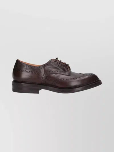Tricker's Brogues With Round Toe And Brogue Detailing In Multi
