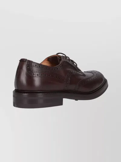 Tricker's Brogues With Round Toe And Brogue Detailing In Multi