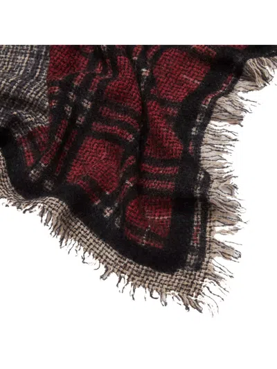 Faliero Sarti Rectangular Scarf Fringed Edges In Multi