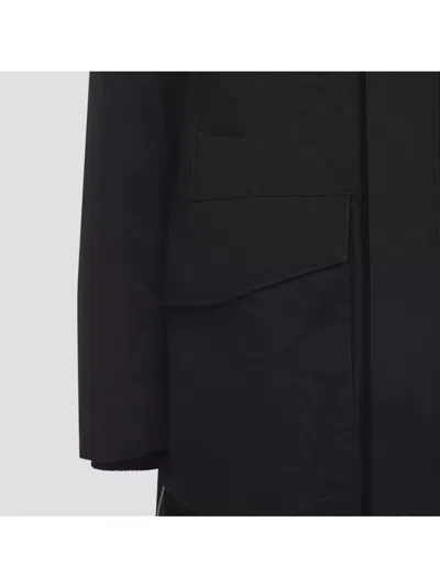 Moose Knuckles Feather Down Insulated Black Parka With Plush Fur-lined Hood In Black